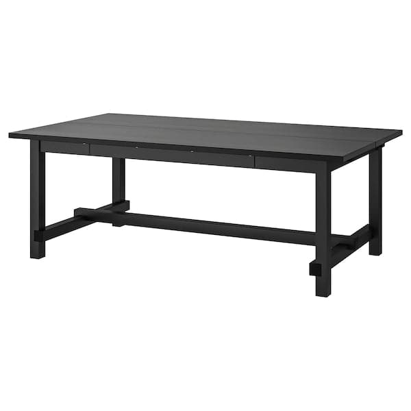 NORDVIKEN Extendable table - black 210/289x105 cm , 210/289x105 cm - best price from Maltashopper.com 70359991