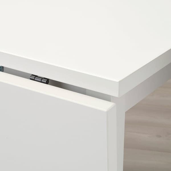 Ikea NORDVIKEN - Drop-leaf table, white, 74/104x74 cm