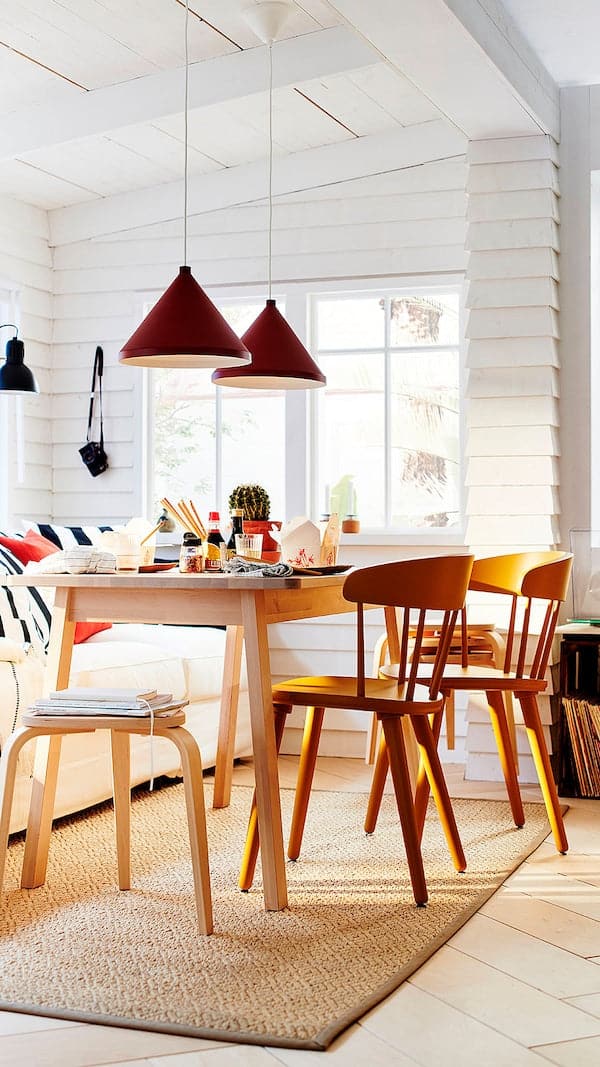 Ikea NORRÅKER Table - birch 125x74 cm , 125x74 cm