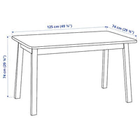NORRÅKER Table - birch 125x74 cm , 125x74 cm - best price from Maltashopper.com 30428982