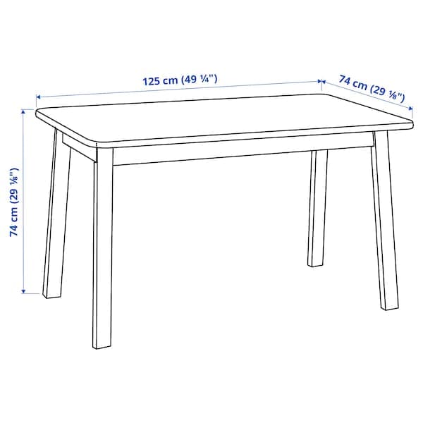 NORRÅKER Table - birch 125x74 cm , 125x74 cm - Premium Furniture from Ikea - Just €219.99! Shop now at Maltashopper.com