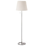 NYFORS floor lamp, nickel-plated white, 38 cm