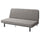 NYHAMN 3-seater sofa bed - with foam mattress/grey/beige Knisa