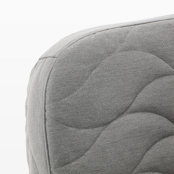 NYHAMN 3-seater sofa bed - with foam mattress/grey/beige Knisa - best price from Maltashopper.com 39306368