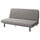 NYHAMN 3-seater sofa bed lining - Grey/beige Knisa ,