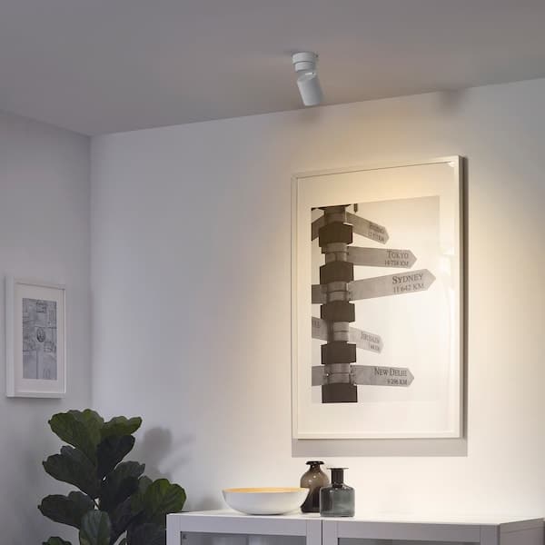 NYMÅNE - Ceiling spotlight with 1 spot, white - best price from Maltashopper.com 00424787