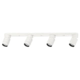 NYMÅNE ceiling spotlight with 4 spots, white, 73x7 cm