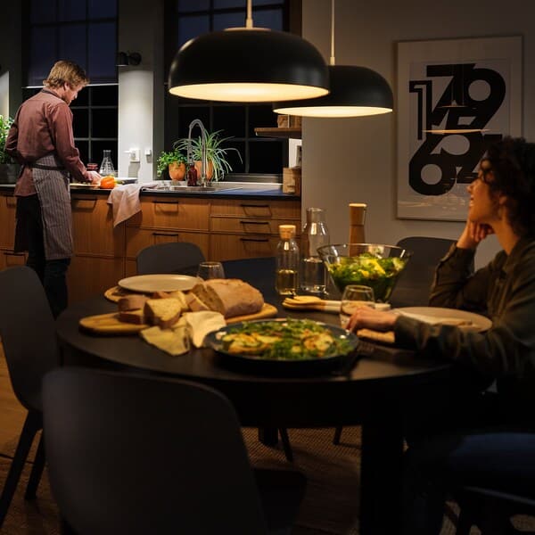 NYMÅNE - Pendant lamp, anthracite, 40 cm - best price from Maltashopper.com 40407149