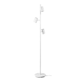 NYMÅNE floor lamp with 3-spot, white, 7 cm