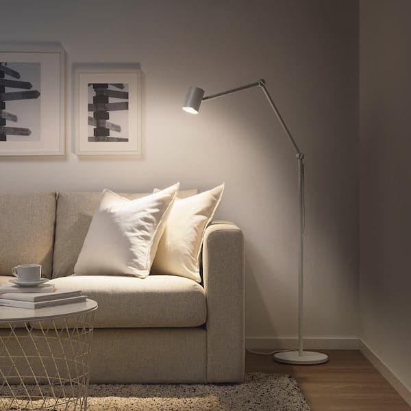 NYMÅNE Floor lamp/reading - white , - best price from Maltashopper.com 80336758