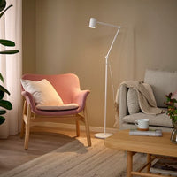 NYMÅNE Floor lamp/reading - white , - best price from Maltashopper.com 80336758