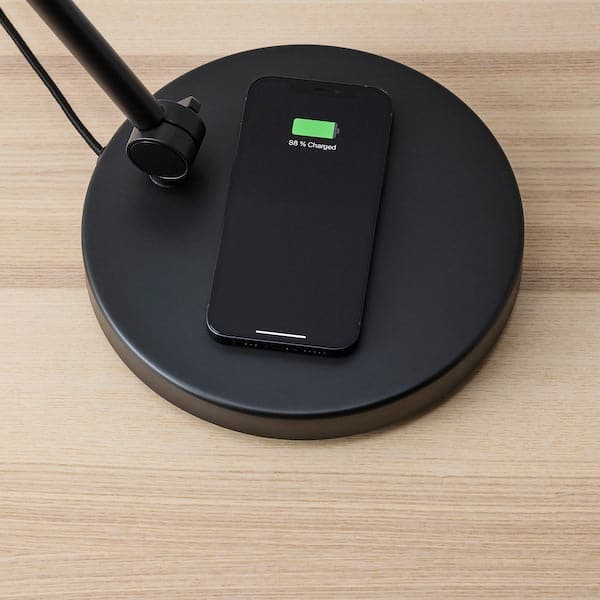Ikea NYMÅNE Wireless work lamp/charging - anthracite ,