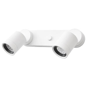 NYMÅNE - Wall lamp double, wired-in, white - best price from Maltashopper.com 00428993