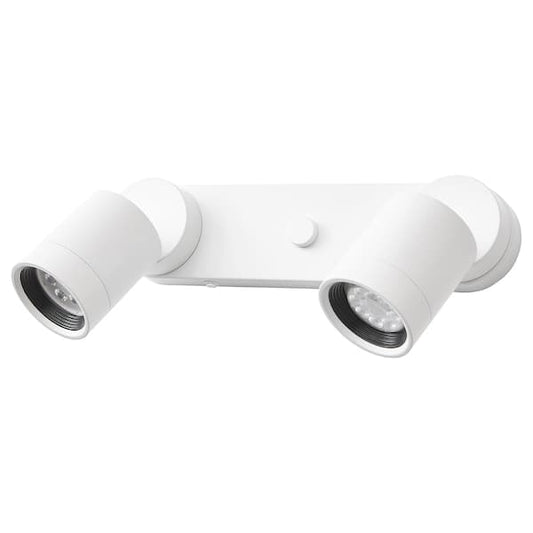 NYMÅNE - Wall lamp double, wired-in, white - best price from Maltashopper.com 00428993