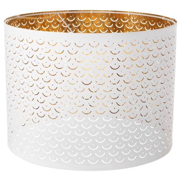NYMÖ - Lamp shade, white/brass-colour, 44 cm - best price from Maltashopper.com 10377219