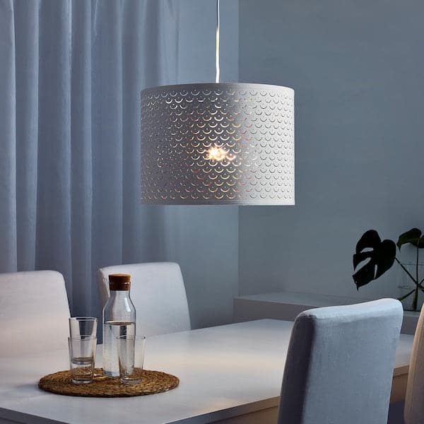 NYMÖ - Lamp shade, white/brass-colour, 44 cm - best price from Maltashopper.com 10377219
