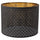 NYMÖ - NYMÖ Lamp shade, black/brass-colour, 44 cm