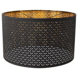 NYMÖ lamp shade, black/brass-colour, 59 cm