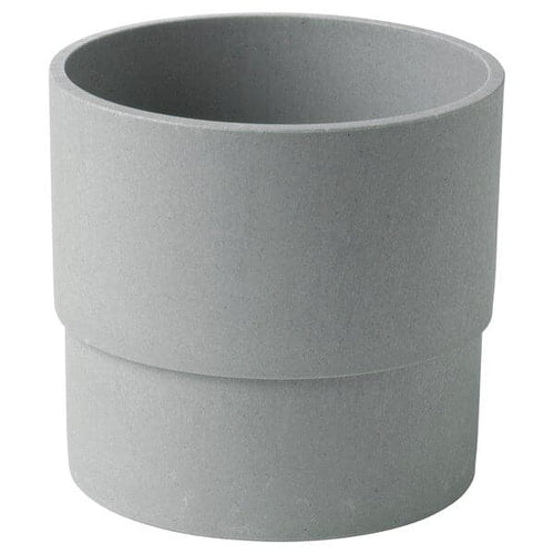 NYPON - Plant pot, in/outdoor grey, 12 cm