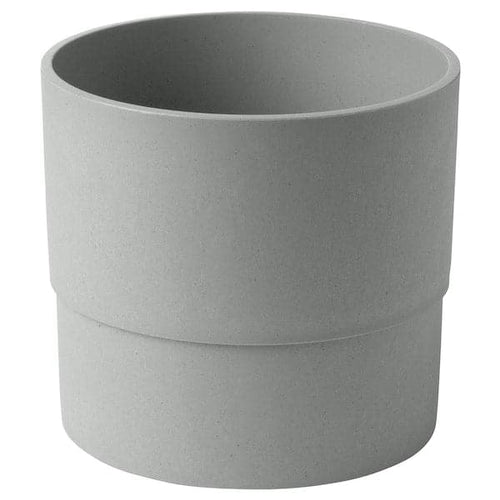 NYPON - Plant pot, in/outdoor grey, 15 cm