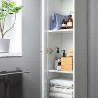 NYSJÖN - High cabinet, white, 30x190 cm - best price from Maltashopper.com 20470815