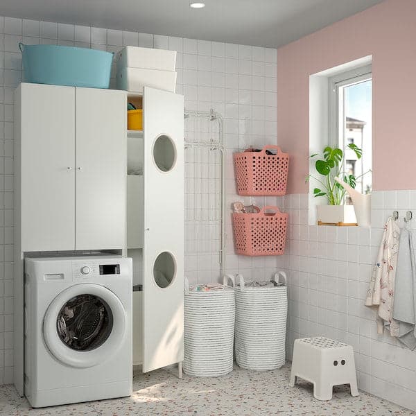Ikea NYSJÖN - Laundry cabinet, white, 40x190 cm