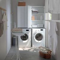 NYSJÖN - Cabinet for washing machine, white, 65x190 cm - best price from Maltashopper.com 10496477