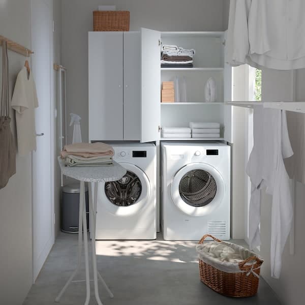 Ikea NYSJÖN - Cabinet for washing machine, white, 65x190 cm