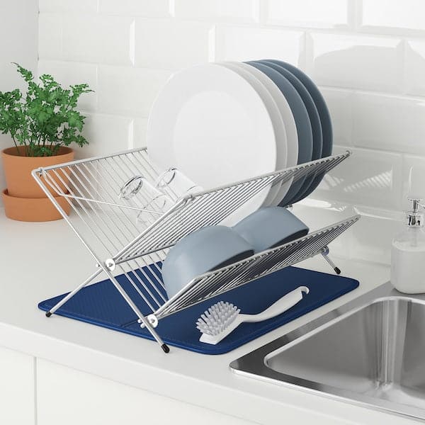 Ikea NYSKÖLJD - Dish drying mat, blue, 44x36 cm