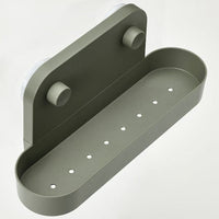 ÖBONÄS - Wall shelf with suction cup, grey-green, 28 cm - best price from Maltashopper.com 00498896