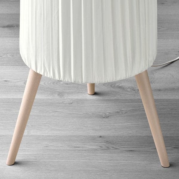 ÖKENSAND - Floor lamp, beech/white , - best price from Maltashopper.com 00541526