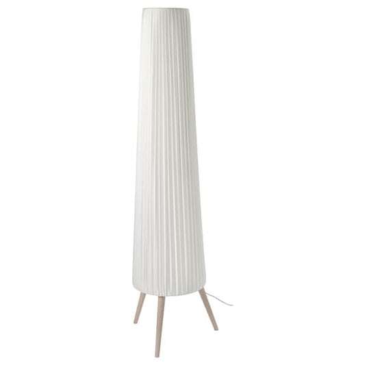 Ikea ÖKENSAND - Floor lamp, beech/white ,