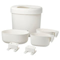 ÖNSKLIG stor baskets changing tbl set of 4, white, 27x26x23 cm