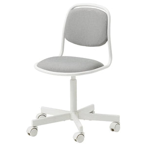 ÖRFJÄLL Children's Desk Chair - White/Light Grey Vissle , - best price from Maltashopper.com 10501884