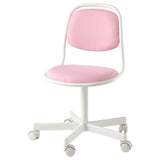 ÖRFJÄLL children's desk chair, white/Vissle pink, 53 cm