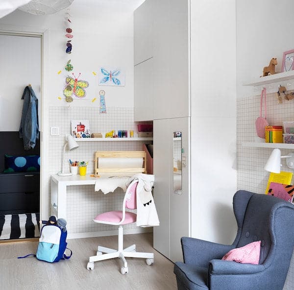 ÖRFJÄLL Children's Desk Chair - White/Pink Vissle , - best price from Maltashopper.com 70441769