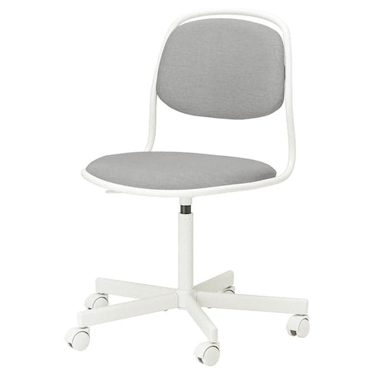 ÖRFJÄLL Swivel chair - white/Vissle light grey - best price from Maltashopper.com 49416012