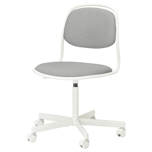 ÖRFJÄLL Swivel chair - white/Vissle light grey