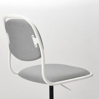 ÖRFJÄLL Swivel chair - white/Vissle light grey - best price from Maltashopper.com 49416012