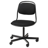 ÖRFJÄLL swivel chair, black/Vissle black, 68 cm