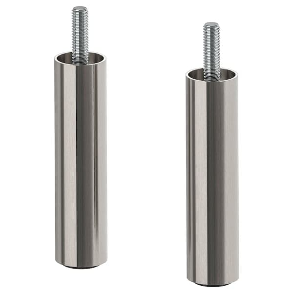 ÖSARP - Leg, stainless steel colour, 10 cm - best price from Maltashopper.com 30489904