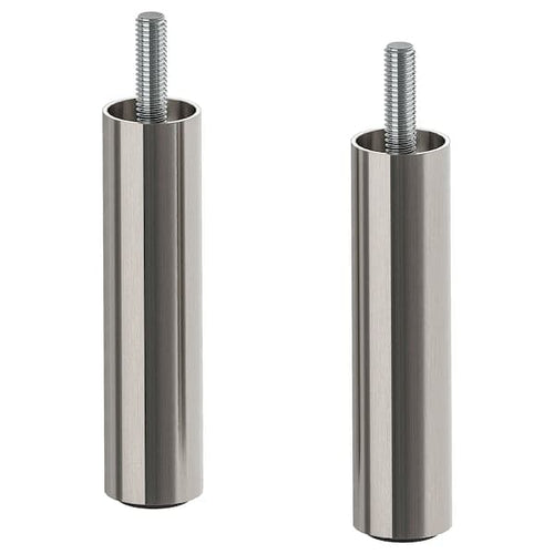 ÖSARP - Leg, stainless steel colour, 10 cm