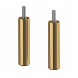 ÖSARP leg, brass-colour, 10 cm, 2 pack