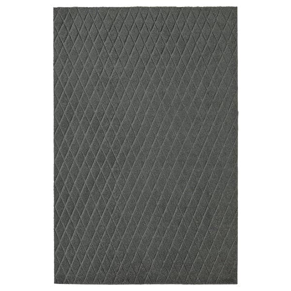 ÖSTERILD - Door mat, indoor, dark grey, 60x90 cm - best price from Maltashopper.com 30495207