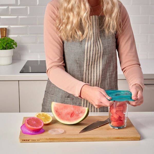 ÖVERMÄTT - Food cover, set of 3, silicone multicolour