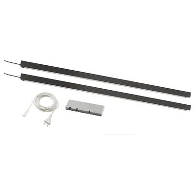 ÖVERSIDAN / TRÅDFRI Lighting kit, dark gray , - best price from Maltashopper.com 69442883