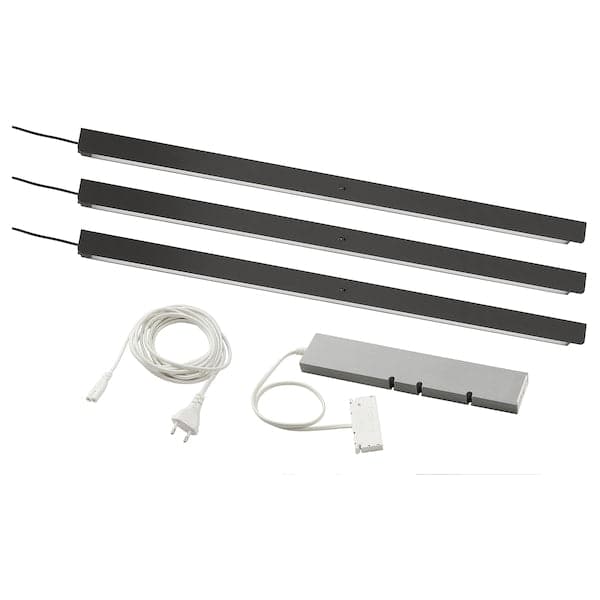 ÖVERSIDAN / TRÅDFRI Lighting kit, dark gray ,