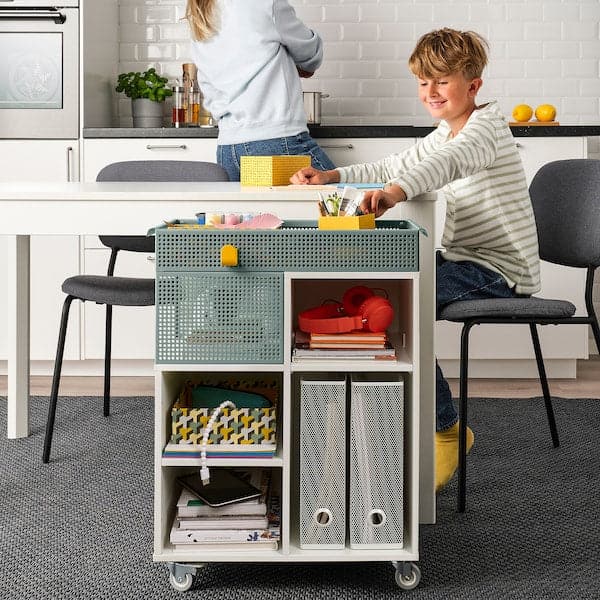 ÖVNING - Trolley, white/grey-green, 54x33 cm - best price from Maltashopper.com 00517003