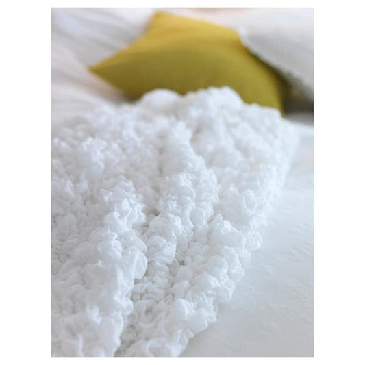 Ikea OFELIA - Blanket, white, 130x170 cm