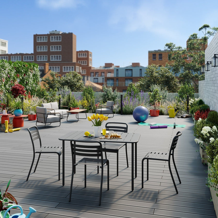 Bricocenter DINING CHAIR CAFE STEEL ANTHRACITE